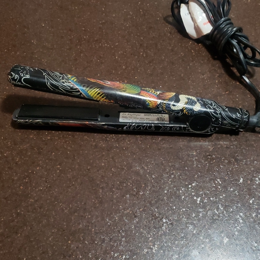Le Angelique Turbo BLACK TATTOO Flat Iron Ultimate Hair Straightener Test Works